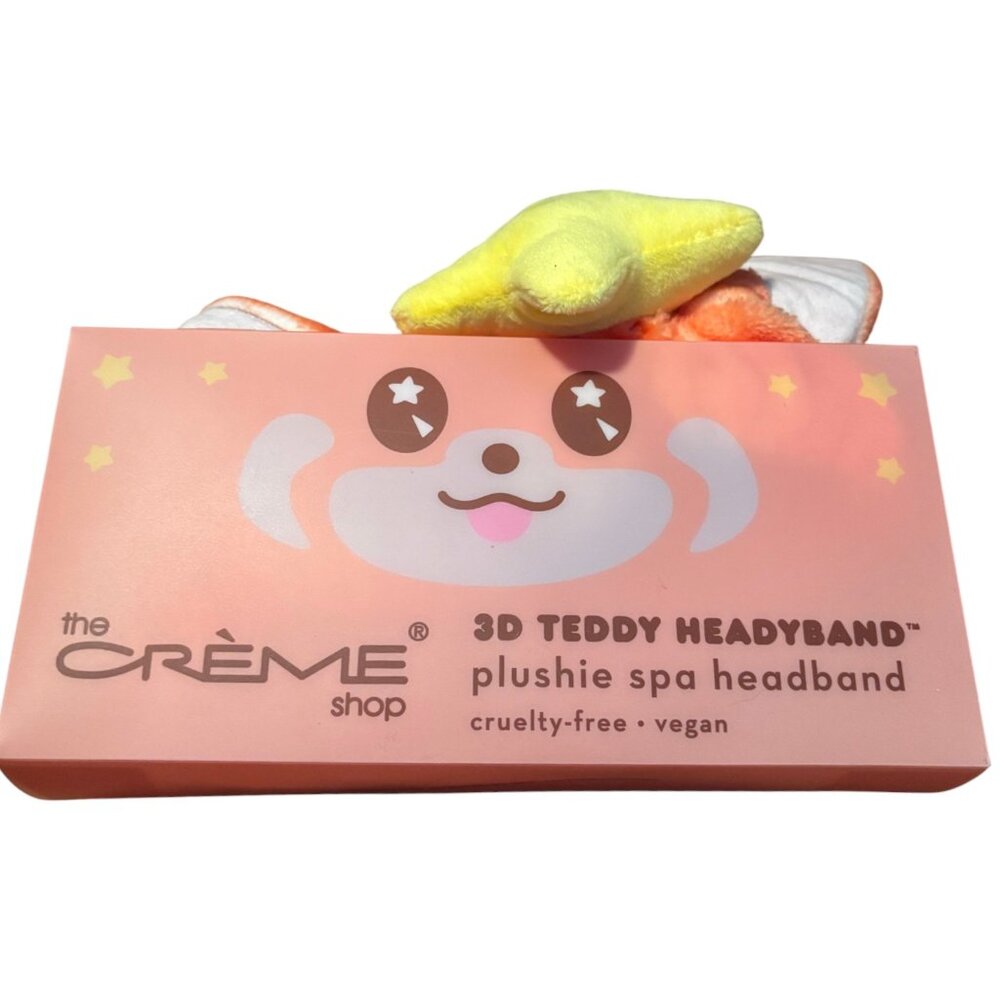 The Creme Shop plushie spa headband 3D teddy‎ headband NIB